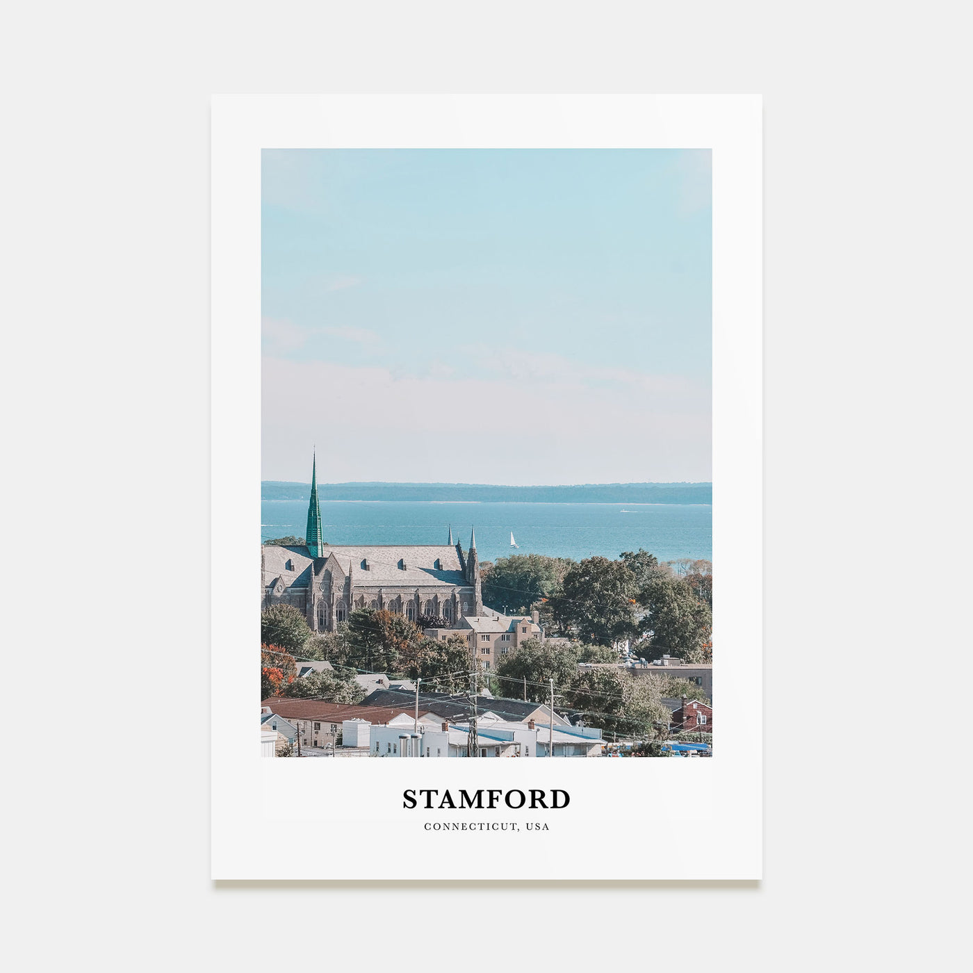 Stamford, Connecticut Portrait Color Poster