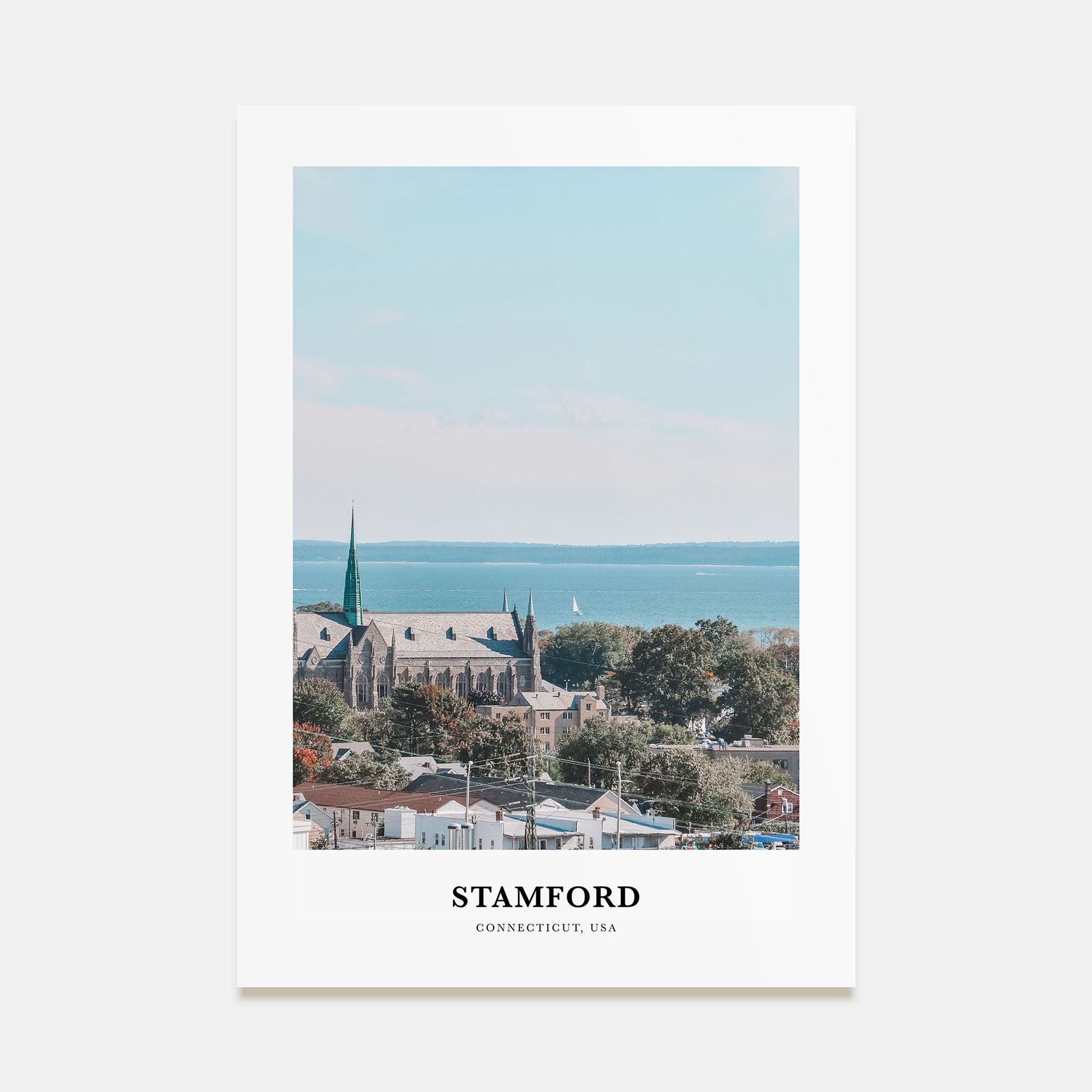 Stamford, Connecticut Portrait Color Poster