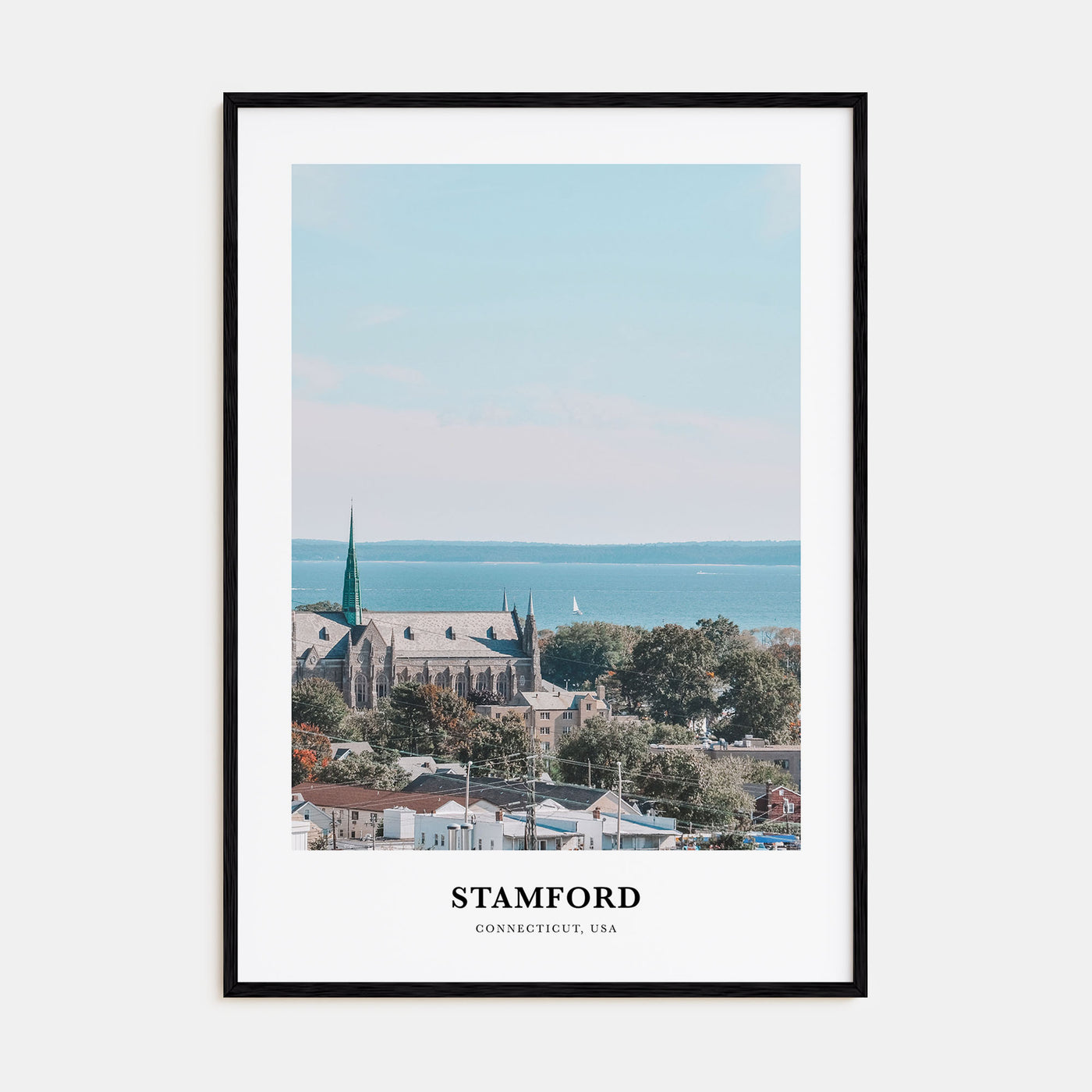 Stamford, Connecticut Portrait Color Poster