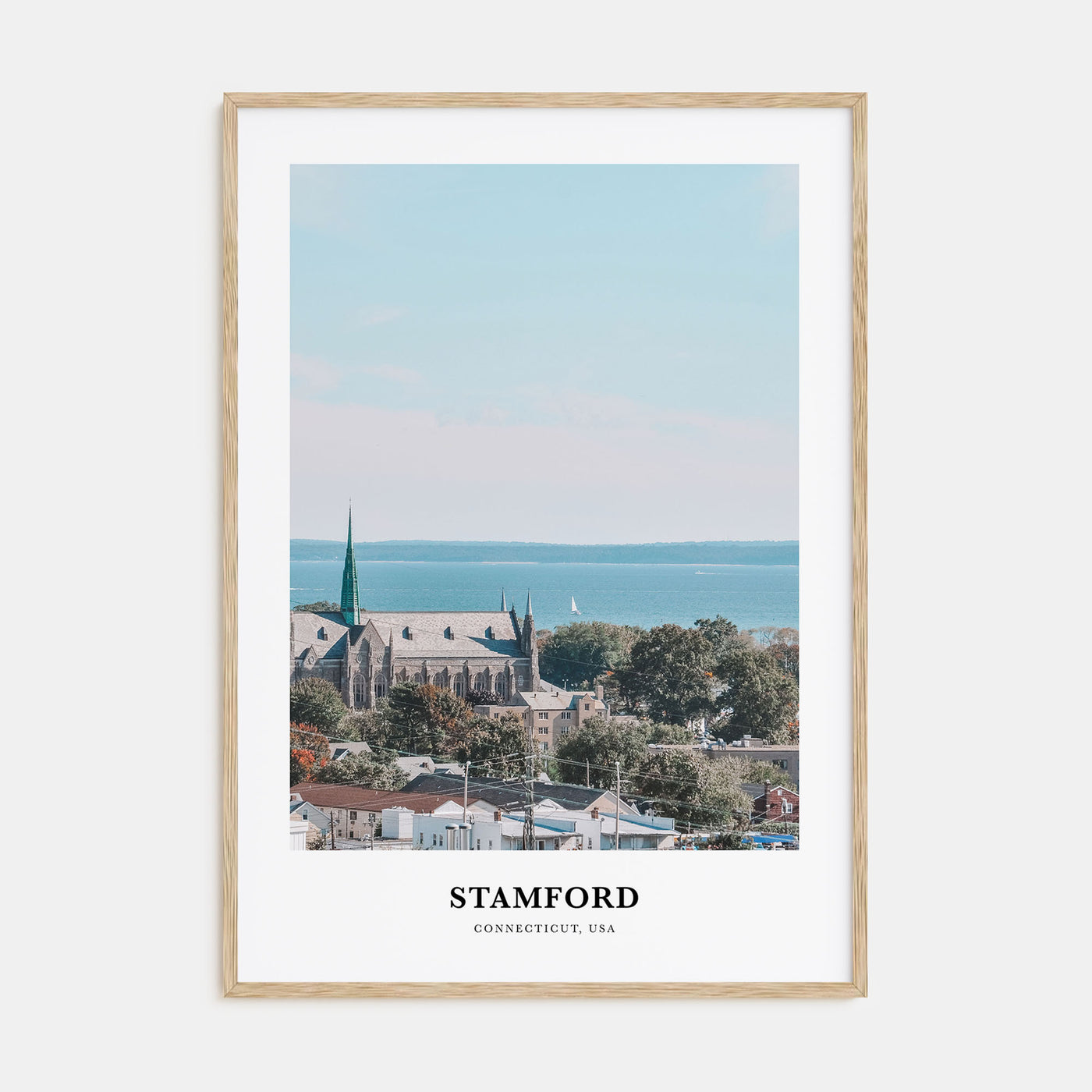 Stamford, Connecticut Portrait Color Poster