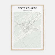 State College Map Portrait Poster