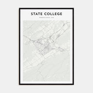 State College Map Portrait Poster