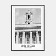 State College Portrait B&W Poster