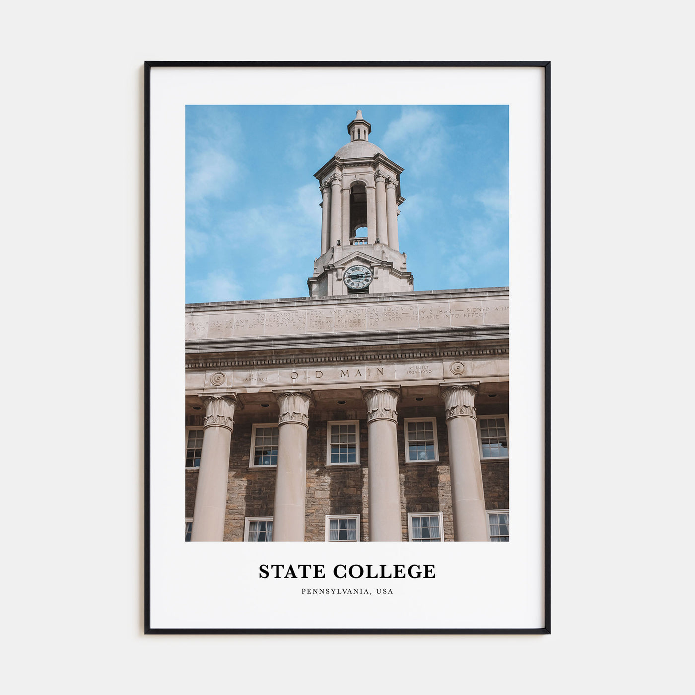 State College Portrait Color Poster