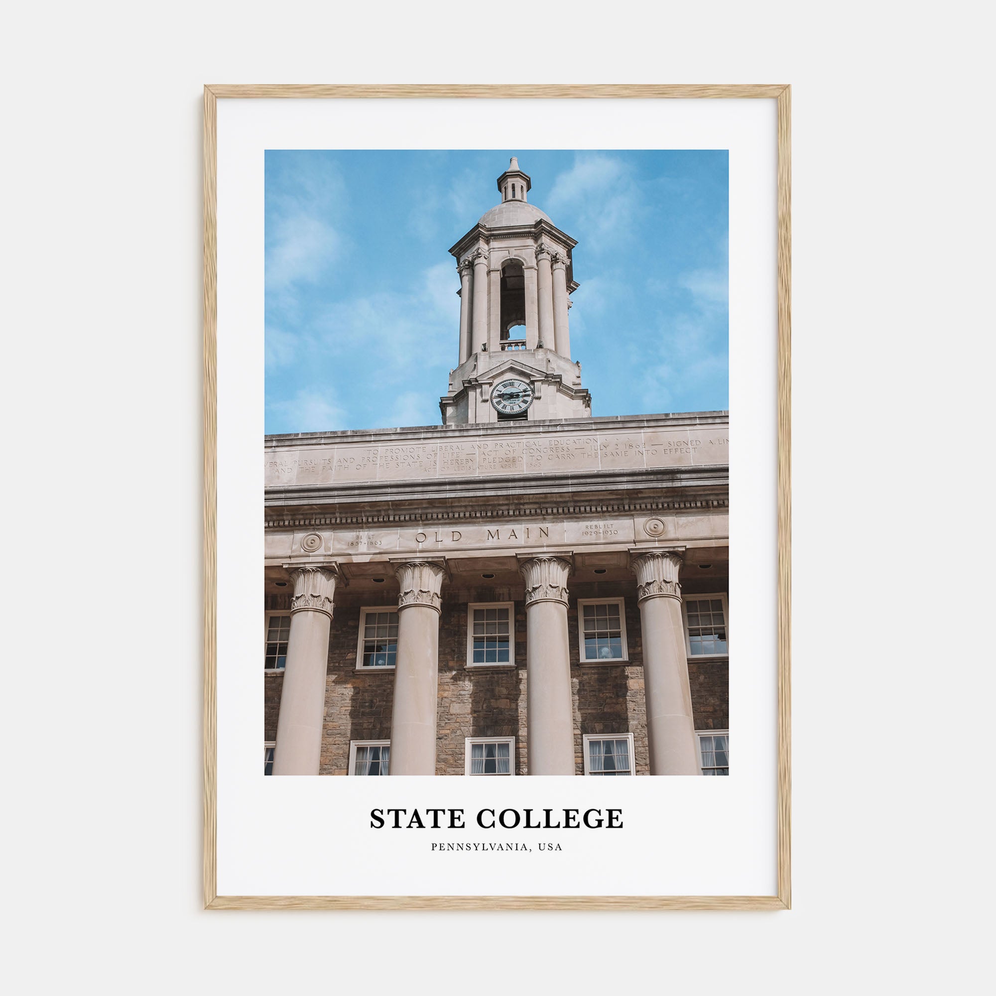 State College Portrait Color Poster