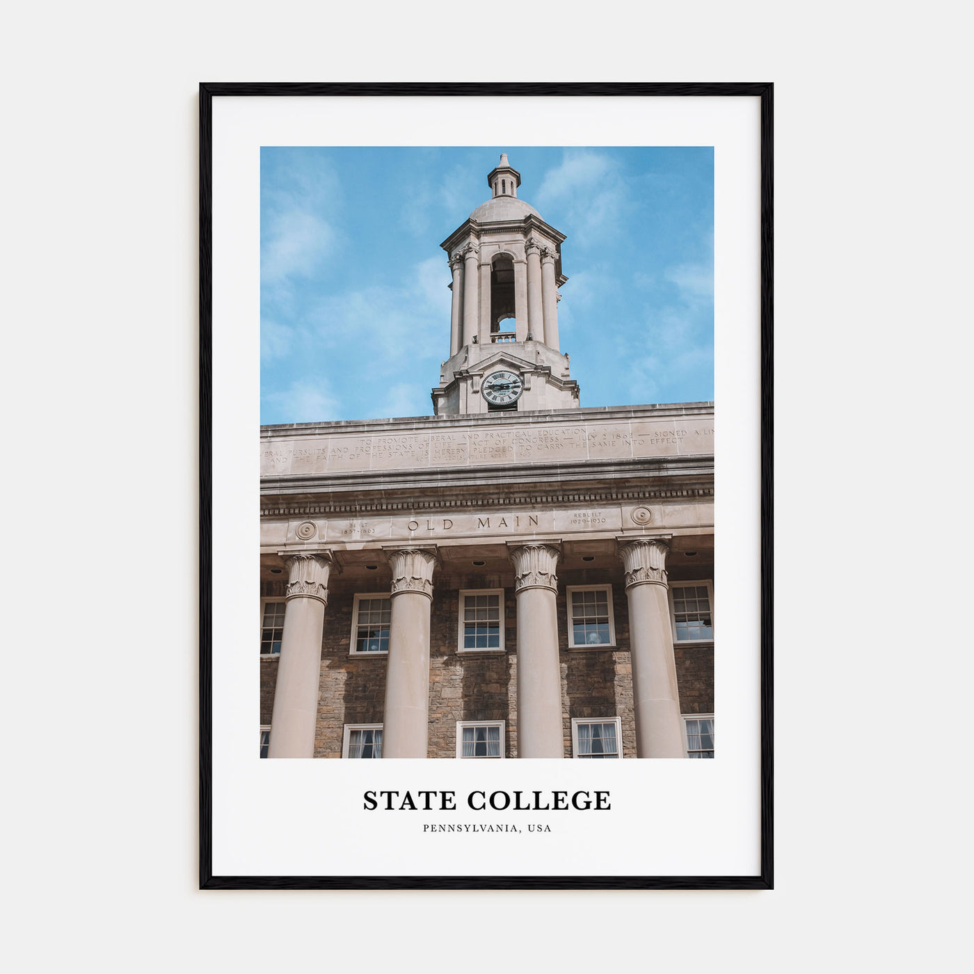 State College Portrait Color Poster
