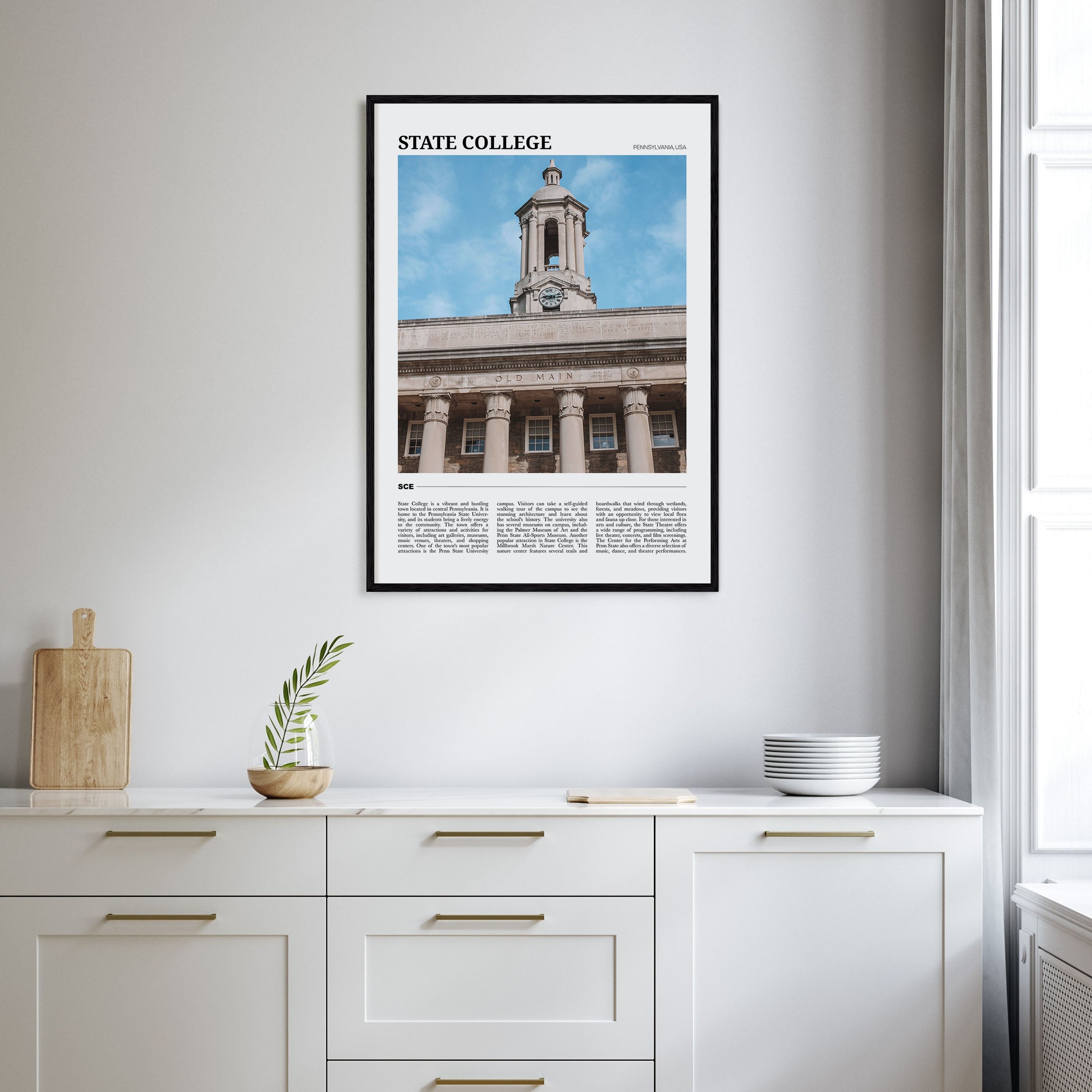 State College Travel Color Poster