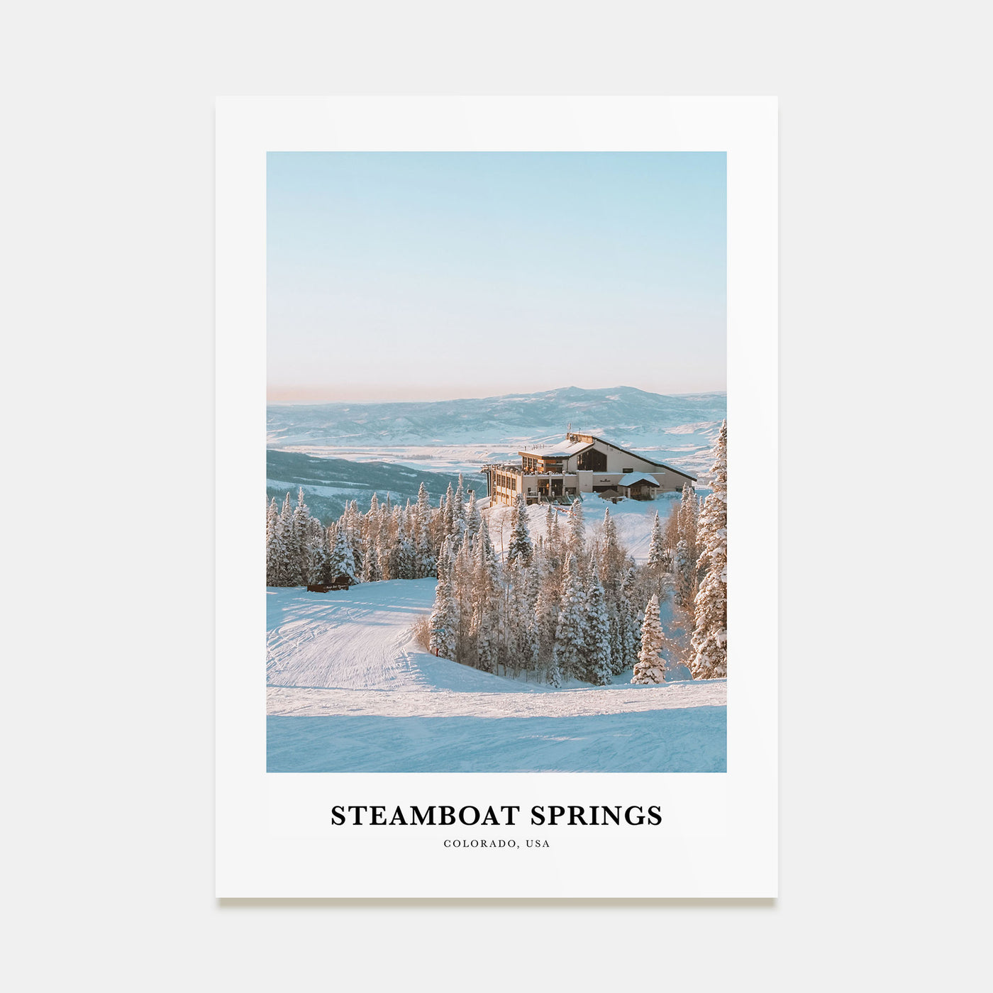 Steamboat Springs Portrait Color No 1 Poster