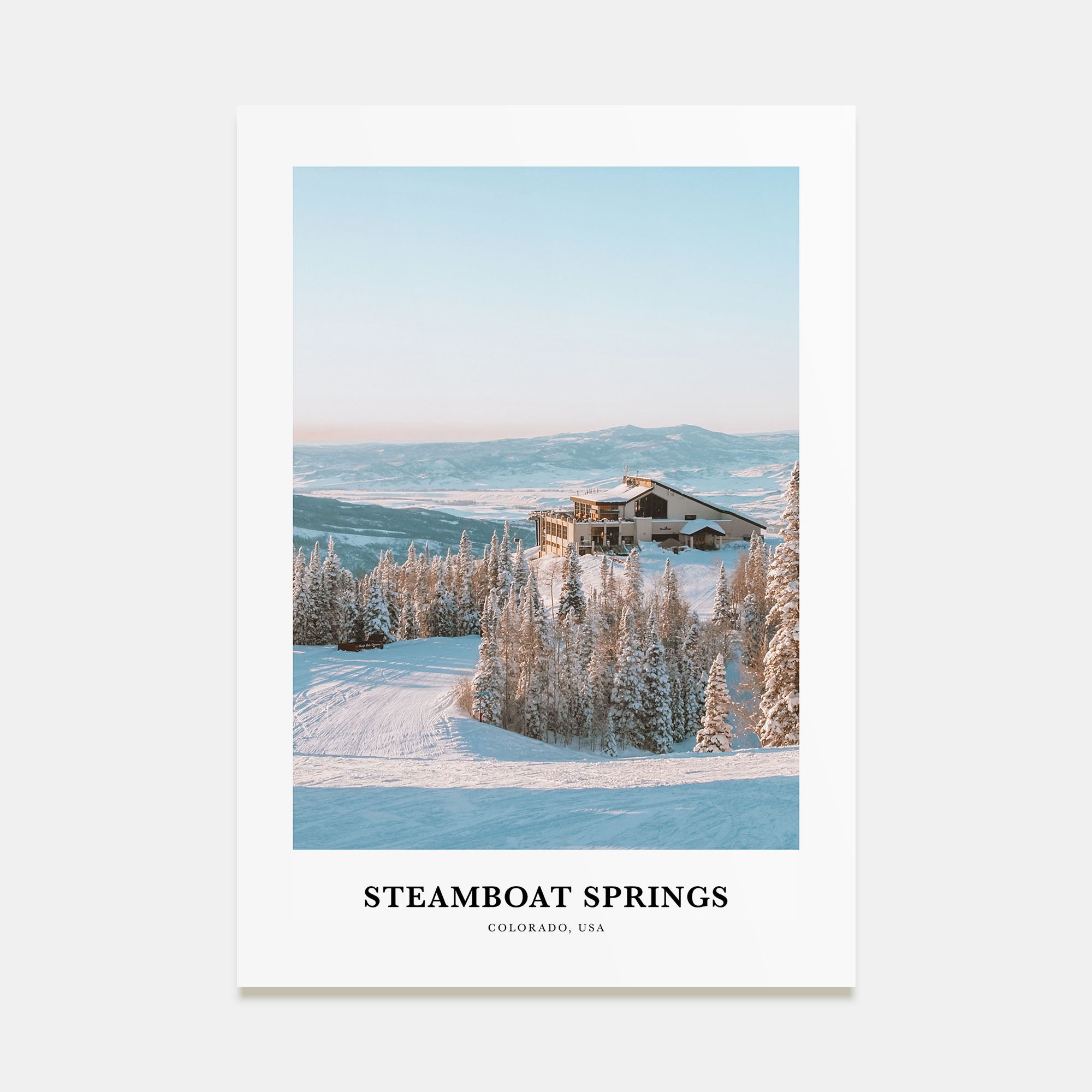 Steamboat Springs Portrait Color No 1 Poster