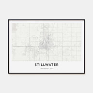 Stillwater Map Landscape Poster