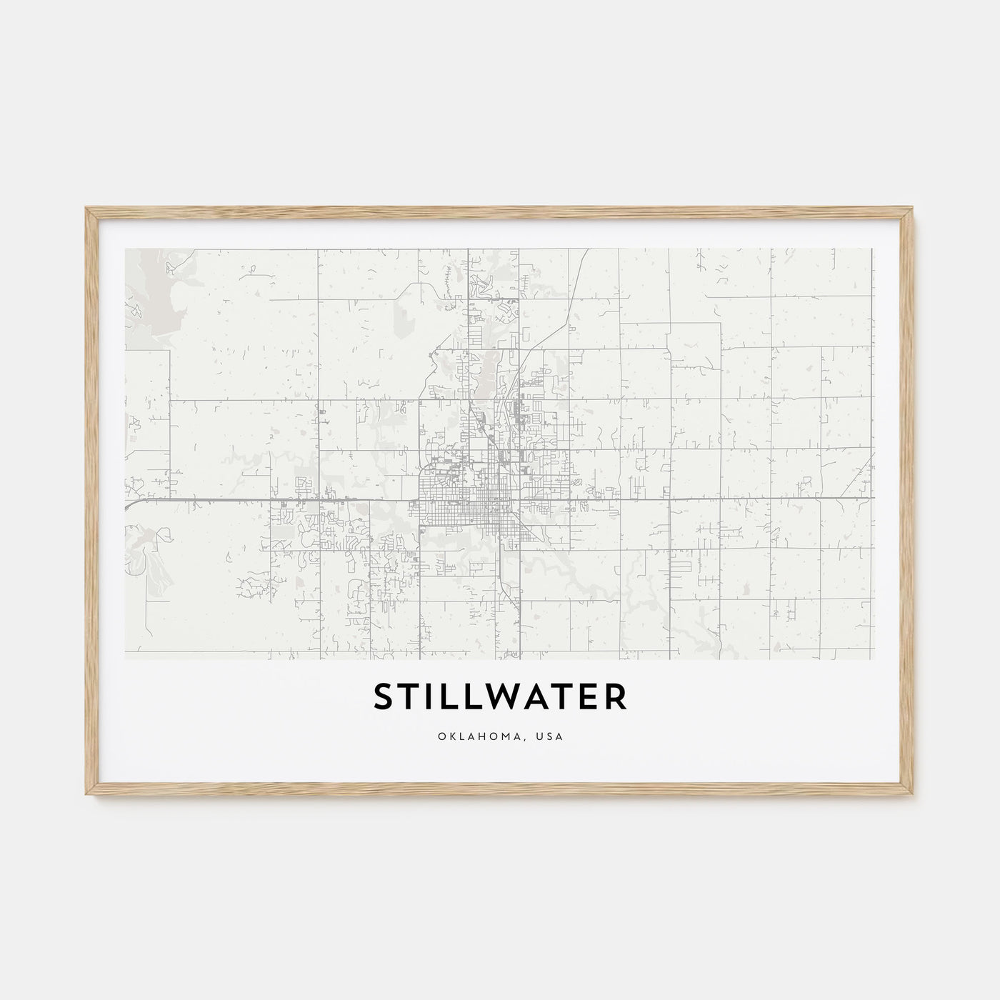 Stillwater Map Landscape Poster