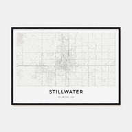 Stillwater Map Landscape Poster