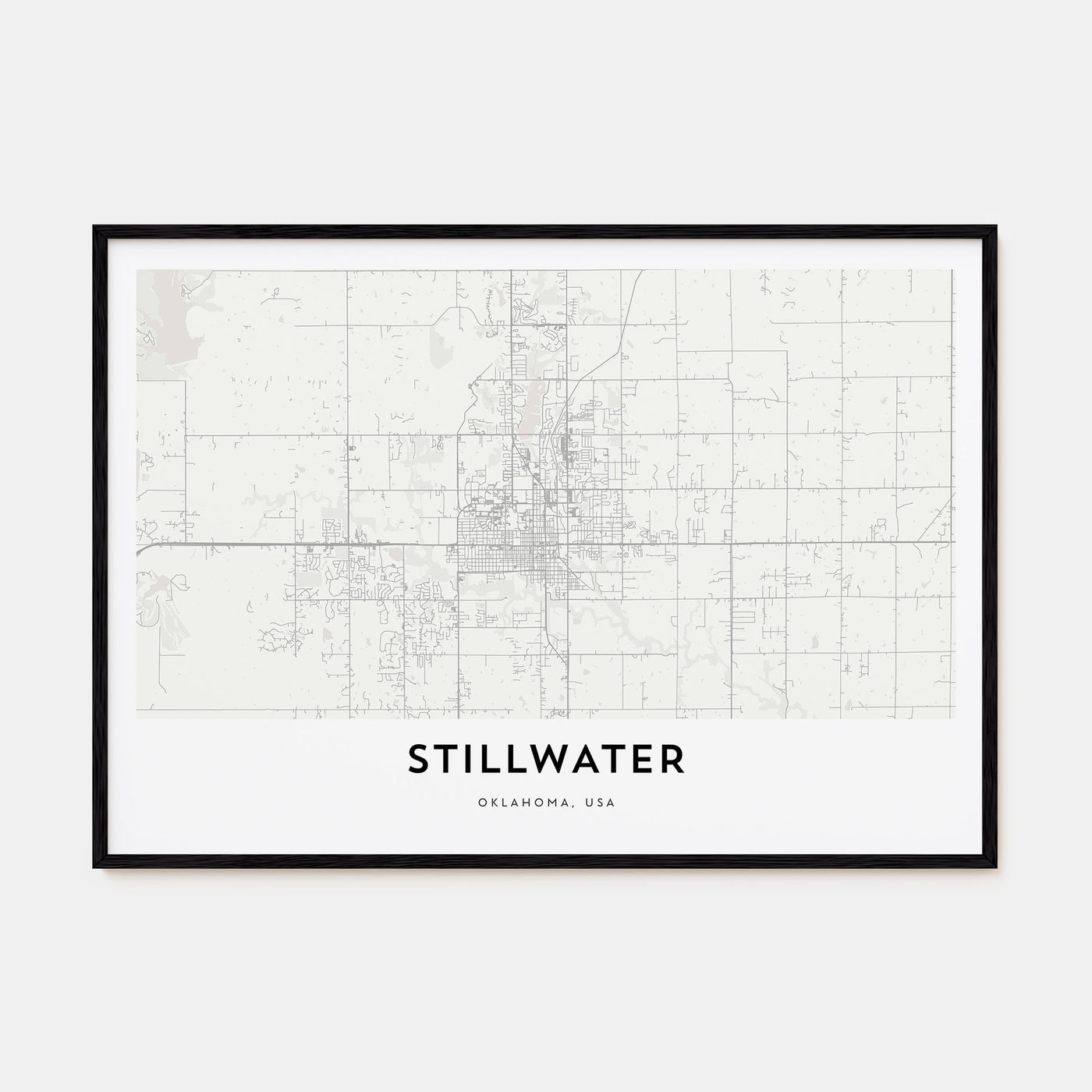 Stillwater Map Landscape Poster