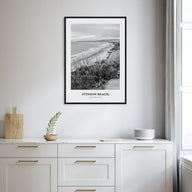 Stinson Beach Portrait B&W Poster