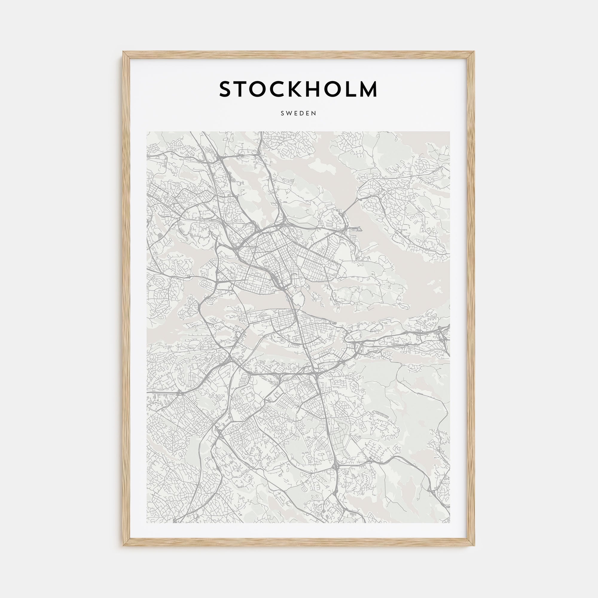 Stockholm Map Portrait Poster