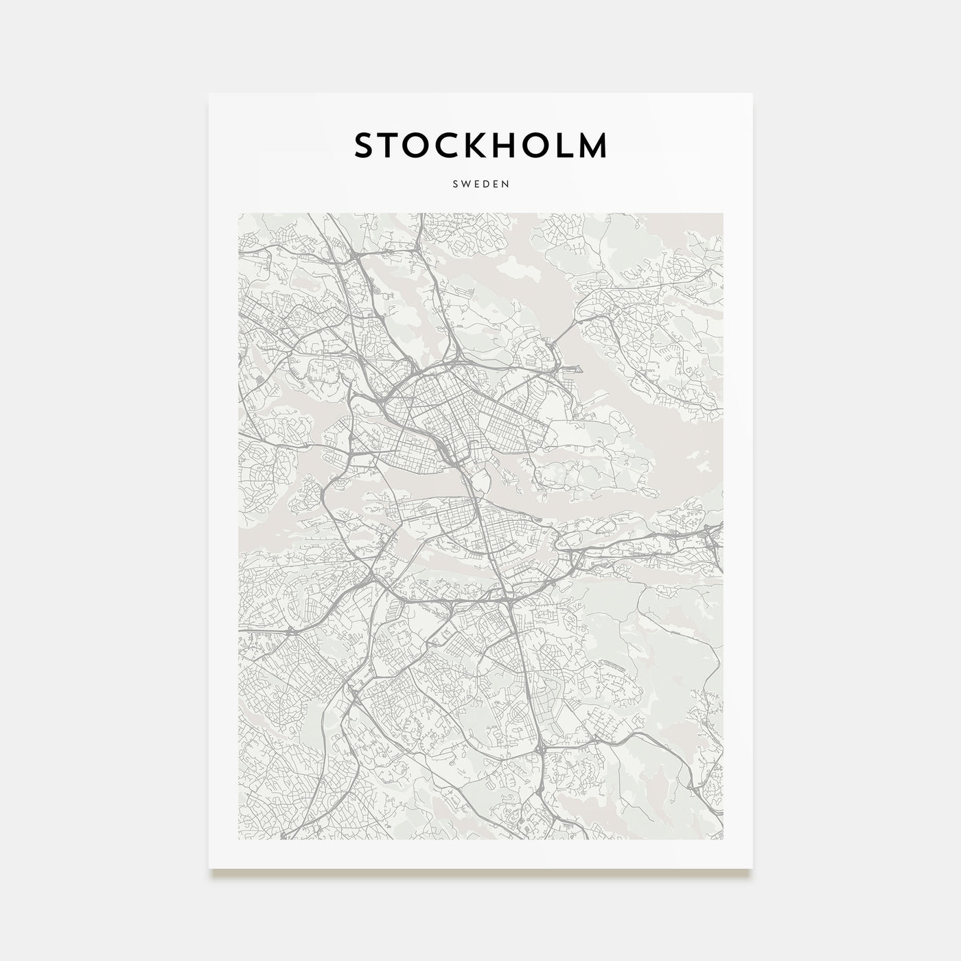 Stockholm Map Portrait Poster