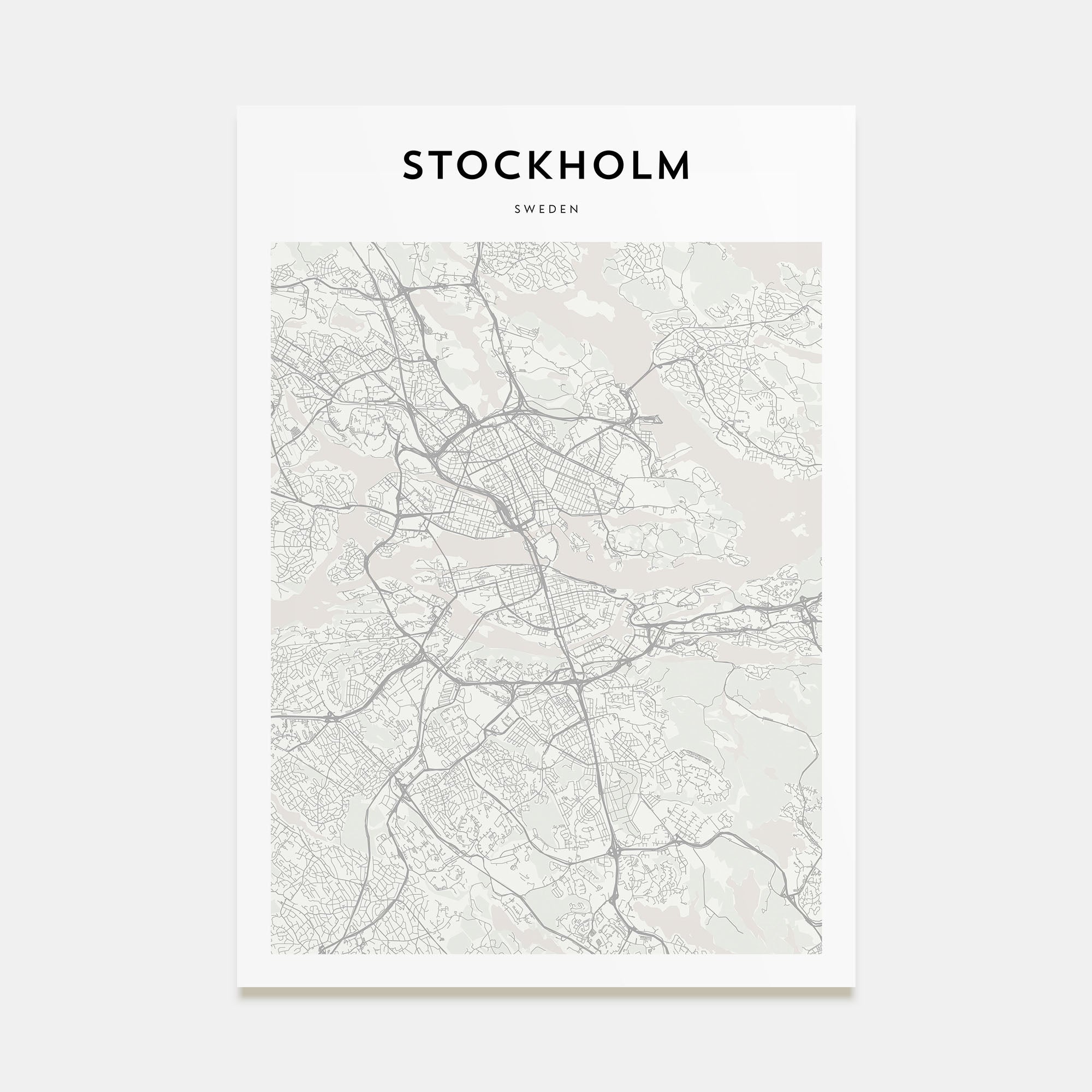 Stockholm Map Portrait Poster