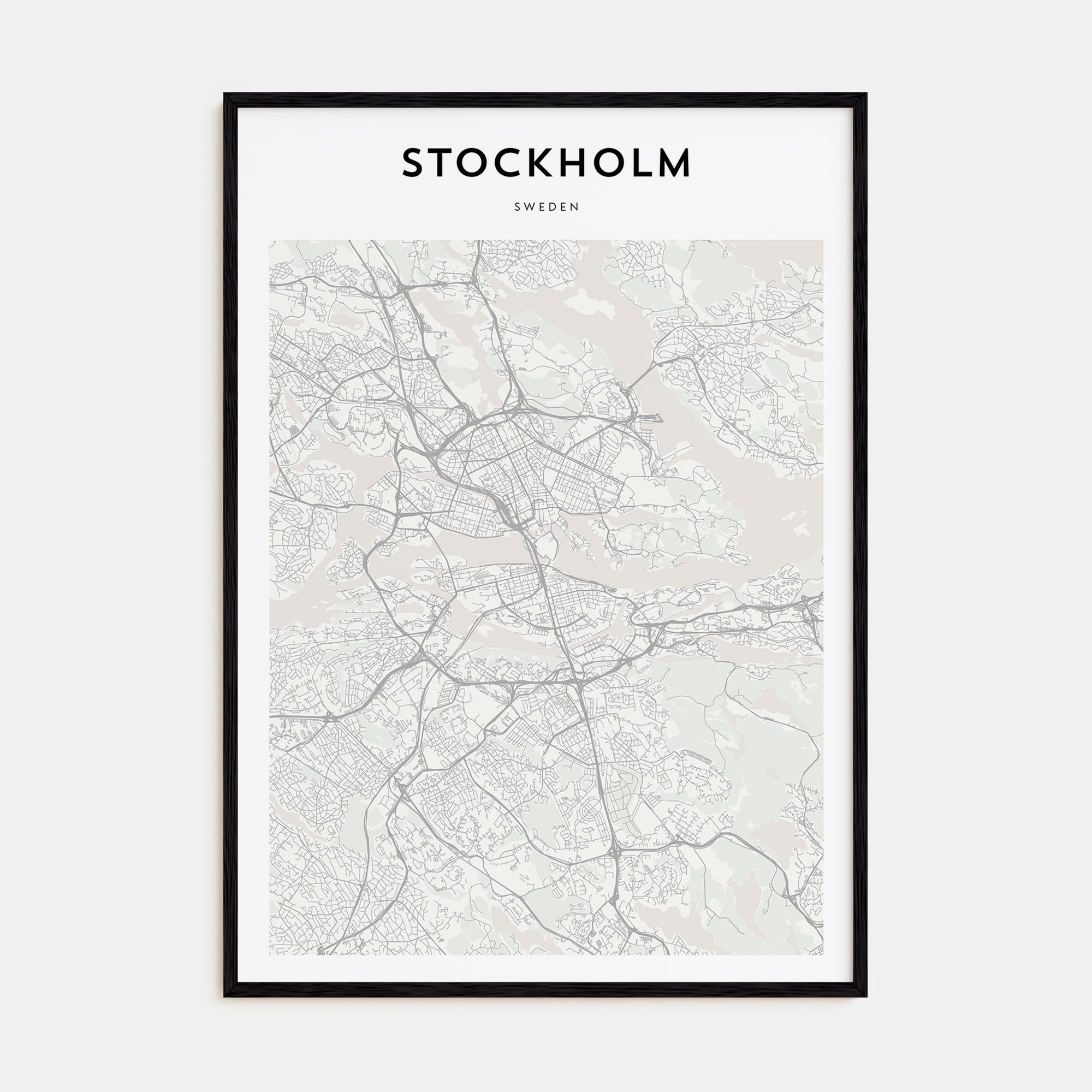 Stockholm Map Portrait Poster