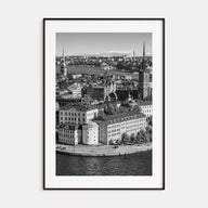 Stockholm Photo B&W Poster