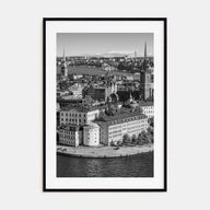 Stockholm Photo B&W Poster