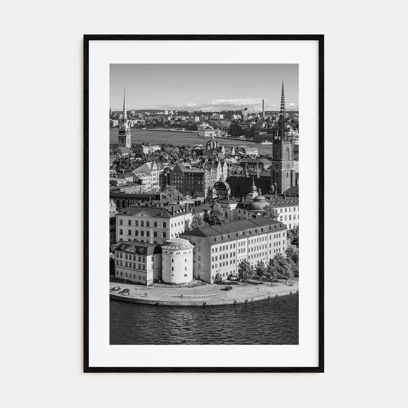Stockholm Photo B&W Poster