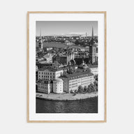 Stockholm Photo B&W Poster