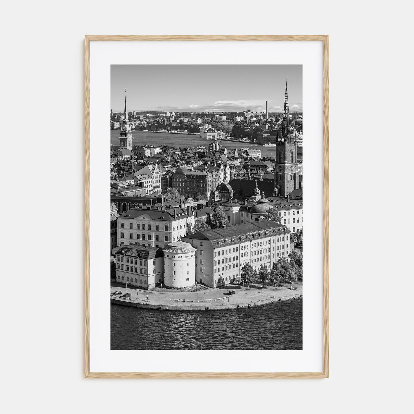 Stockholm Photo B&W Poster