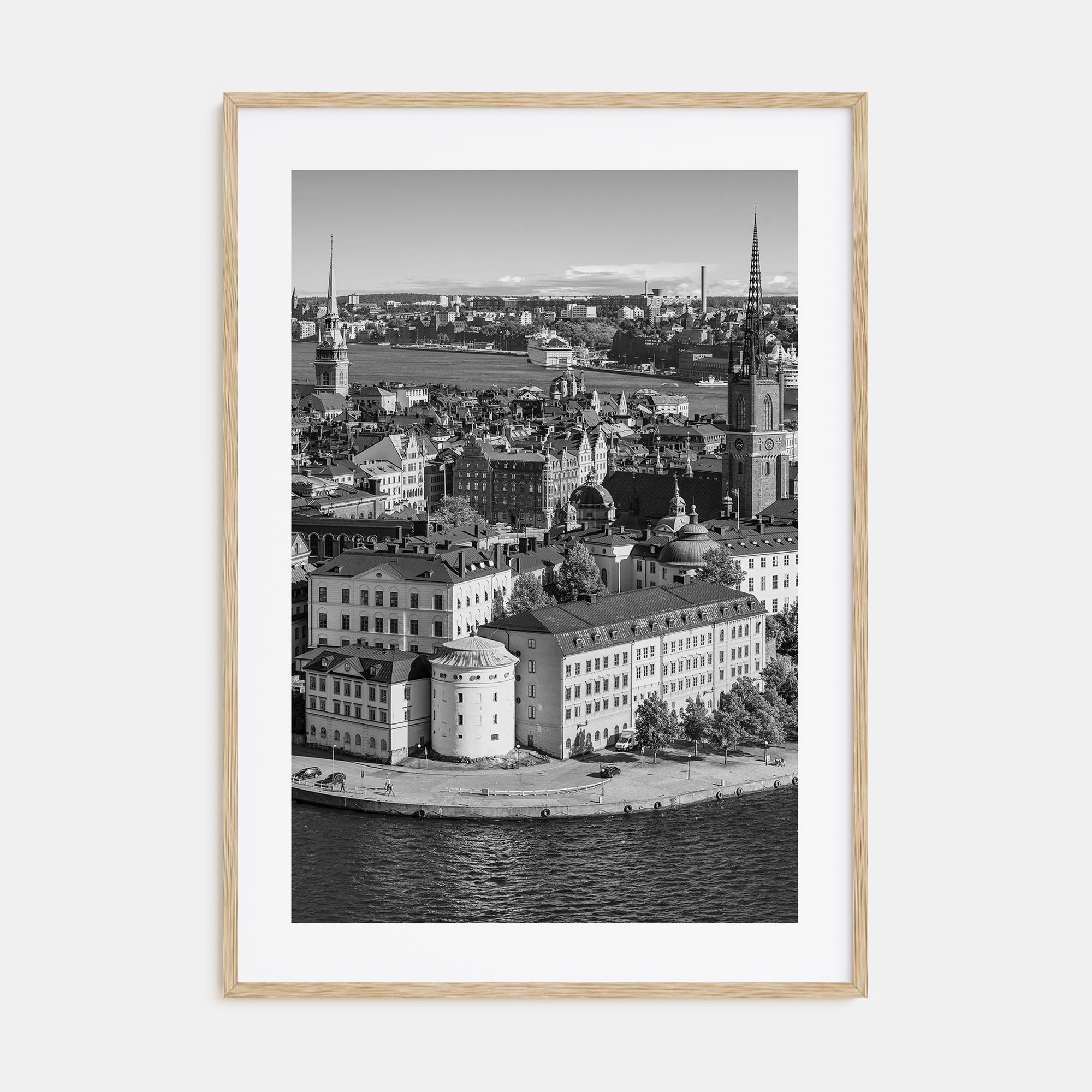 Stockholm Photo B&W Poster