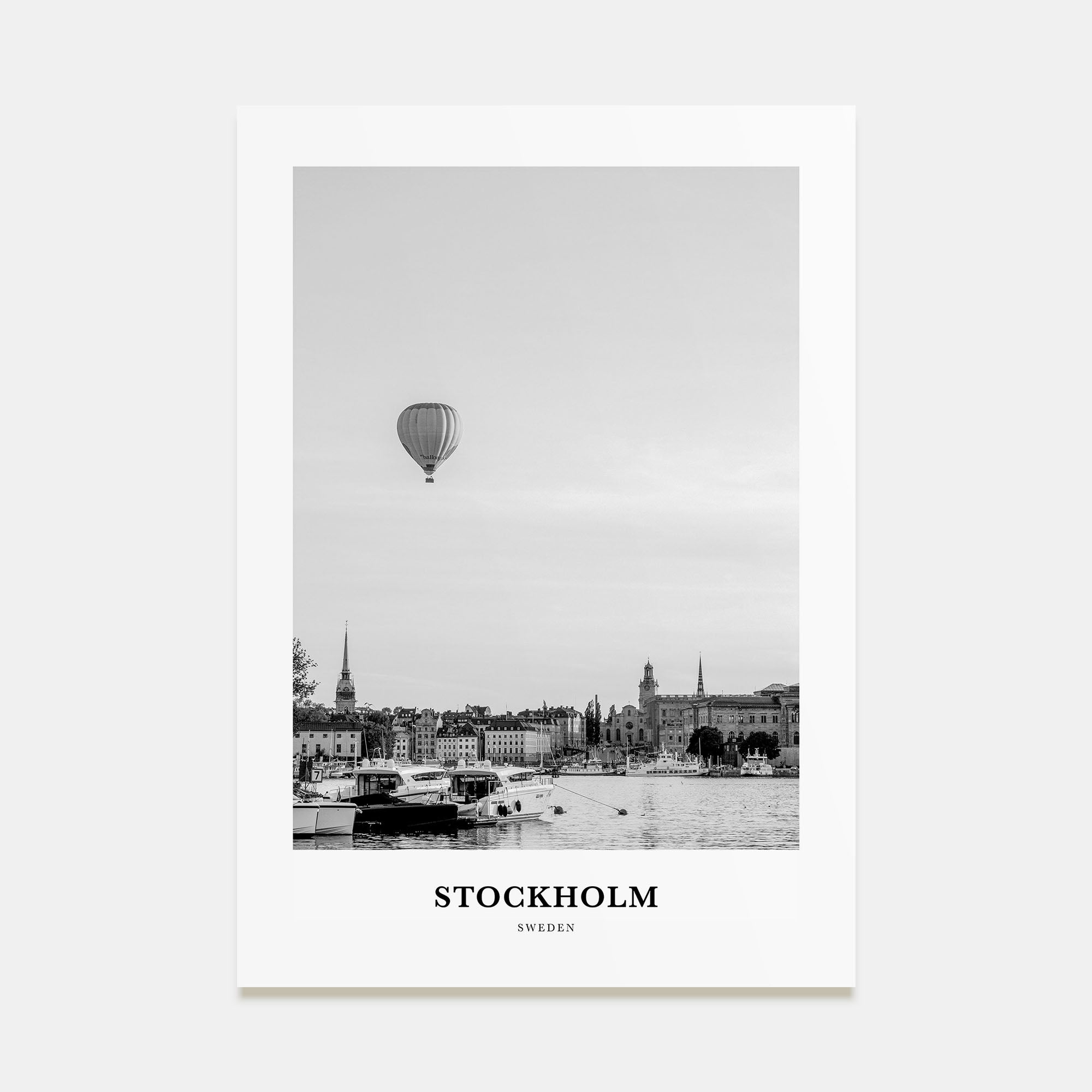 Stockholm Portrait B&W No 1 Poster
