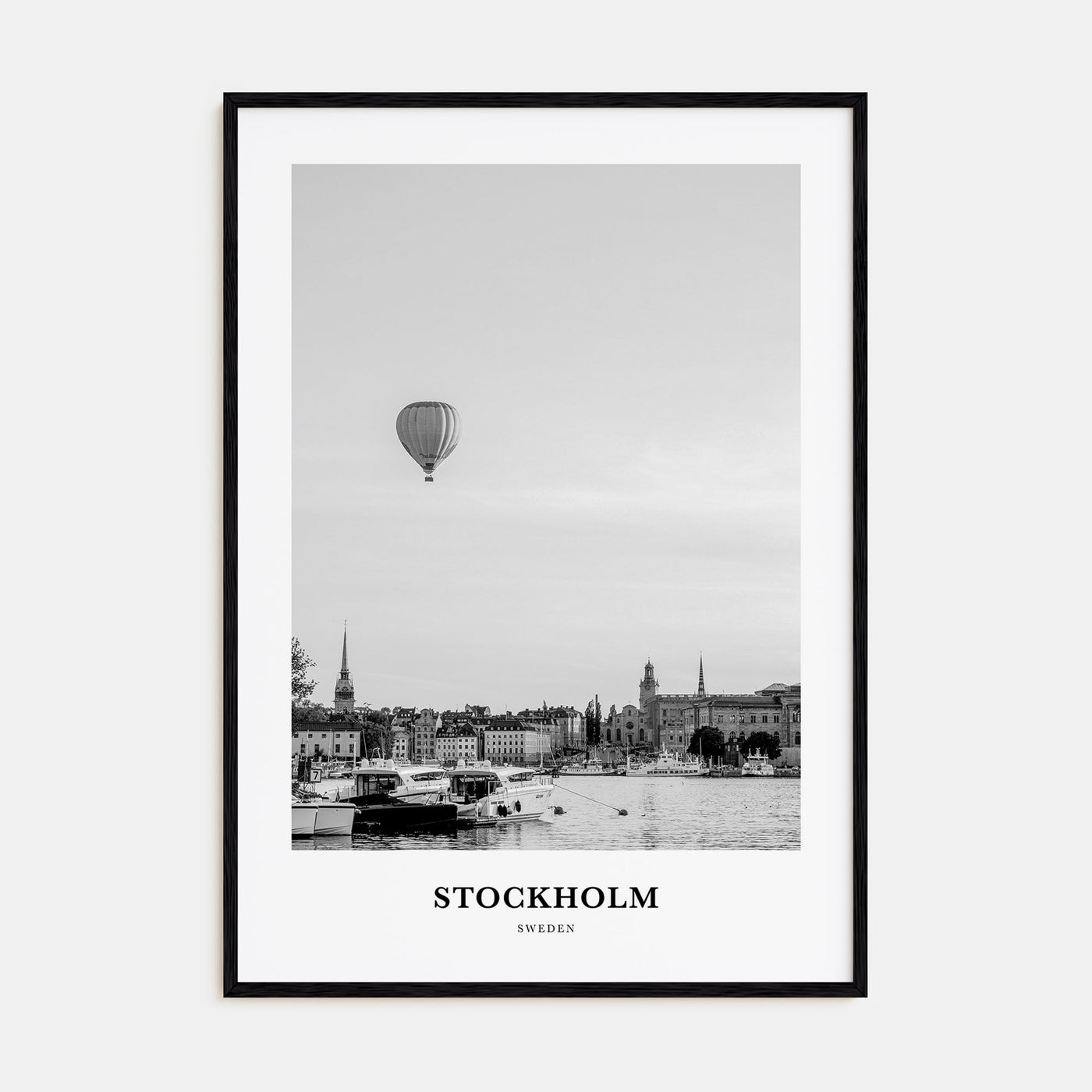 Stockholm Portrait B&W No 1 Poster