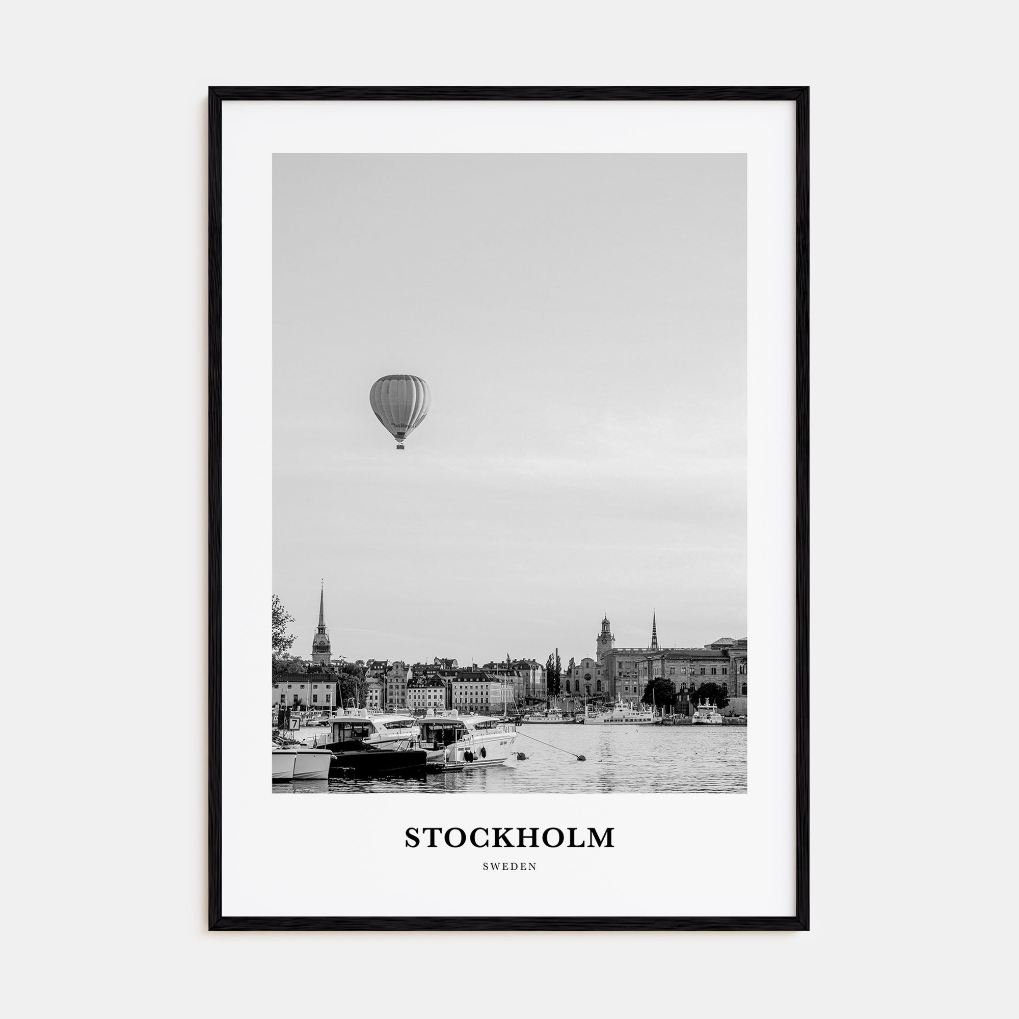 Stockholm Portrait B&W No 1 Poster