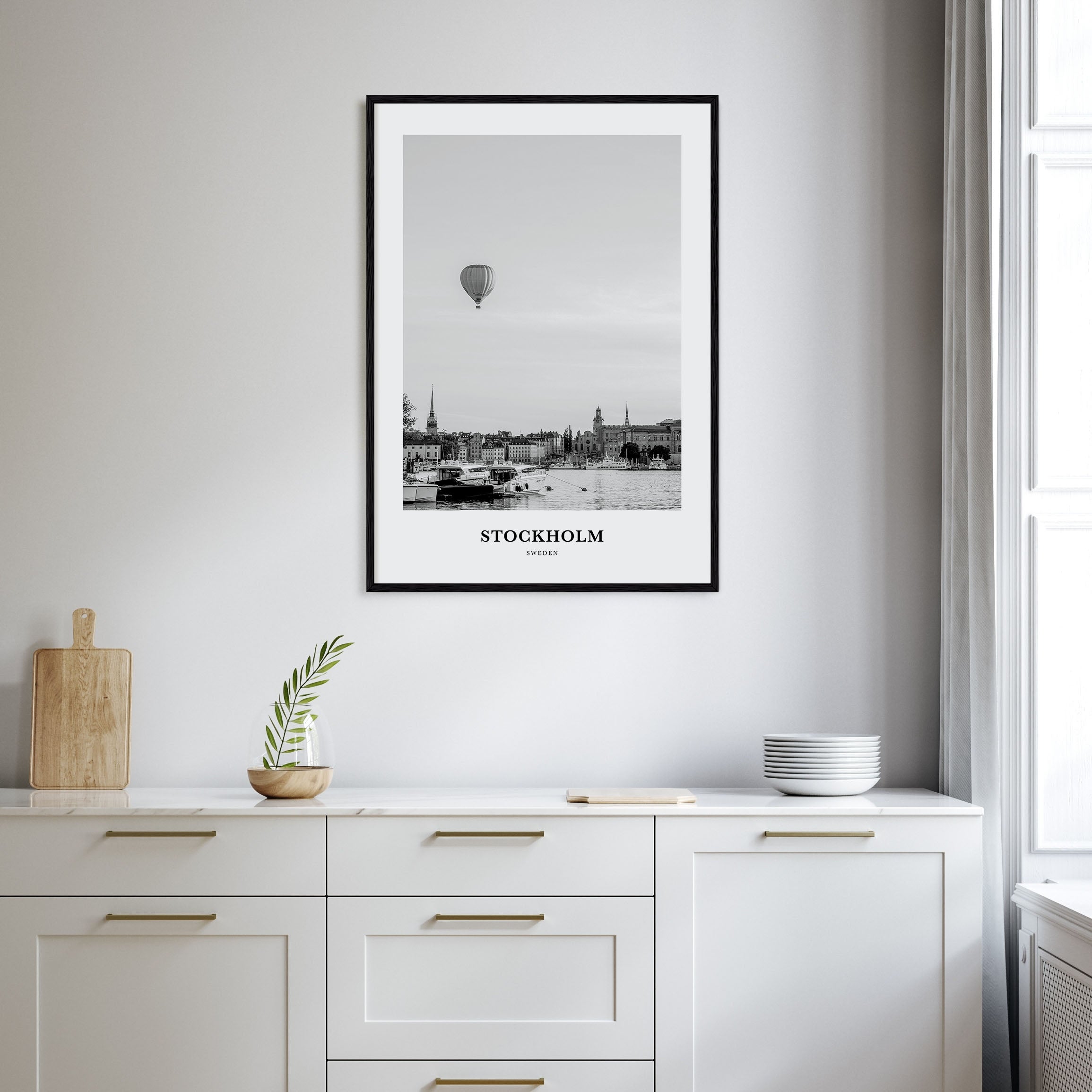 Stockholm Portrait B&W No 1 Poster