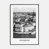 Stockholm Portrait B&W No 2 Poster