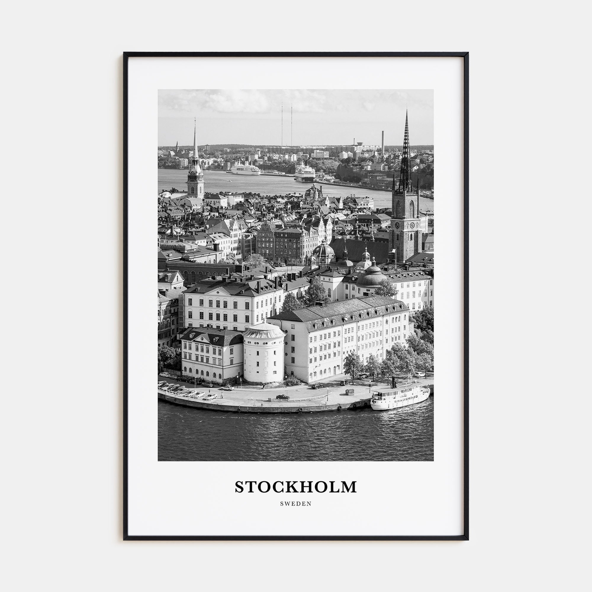 Stockholm Portrait B&W No 2 Poster