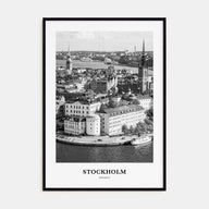 Stockholm Portrait B&W No 2 Poster