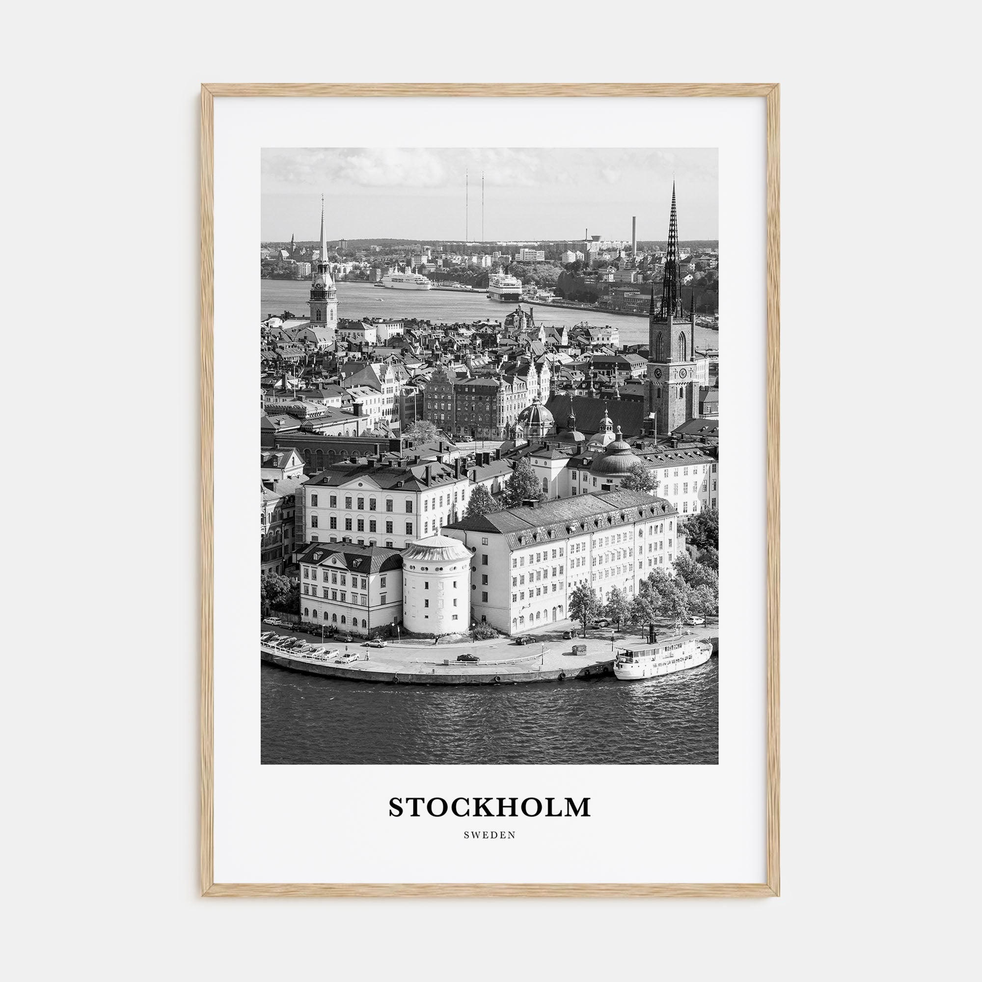 Stockholm Portrait B&W No 2 Poster
