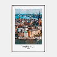 Stockholm Portrait Color Poster