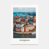 Stockholm Portrait Color Poster