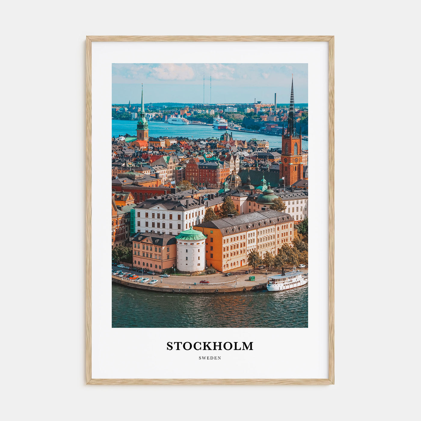 Stockholm Portrait Color Poster