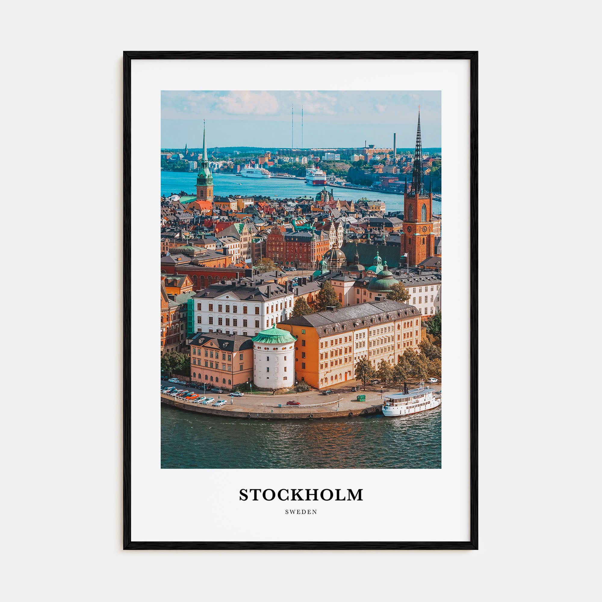 Stockholm Portrait Color Poster