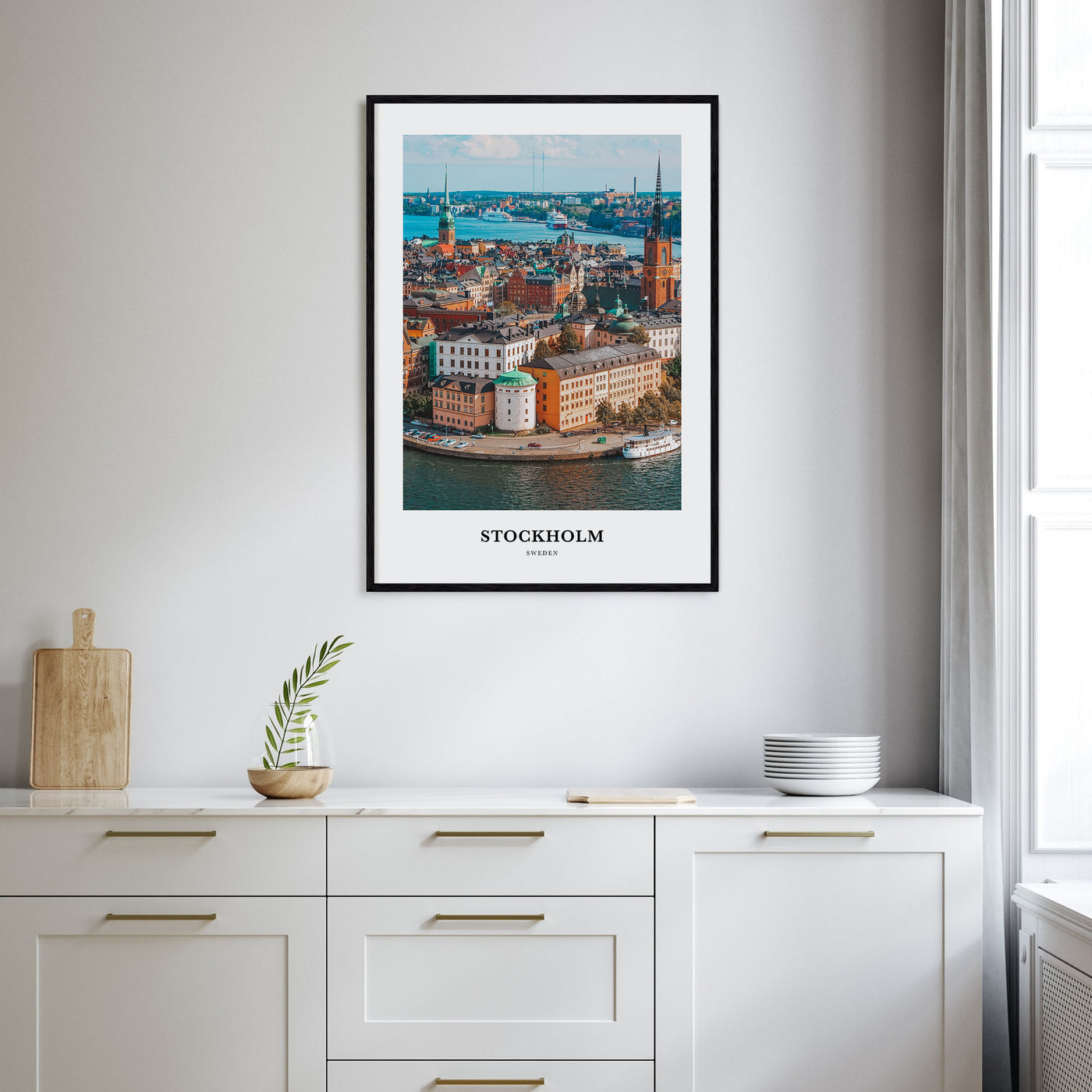 Stockholm Portrait Color Poster