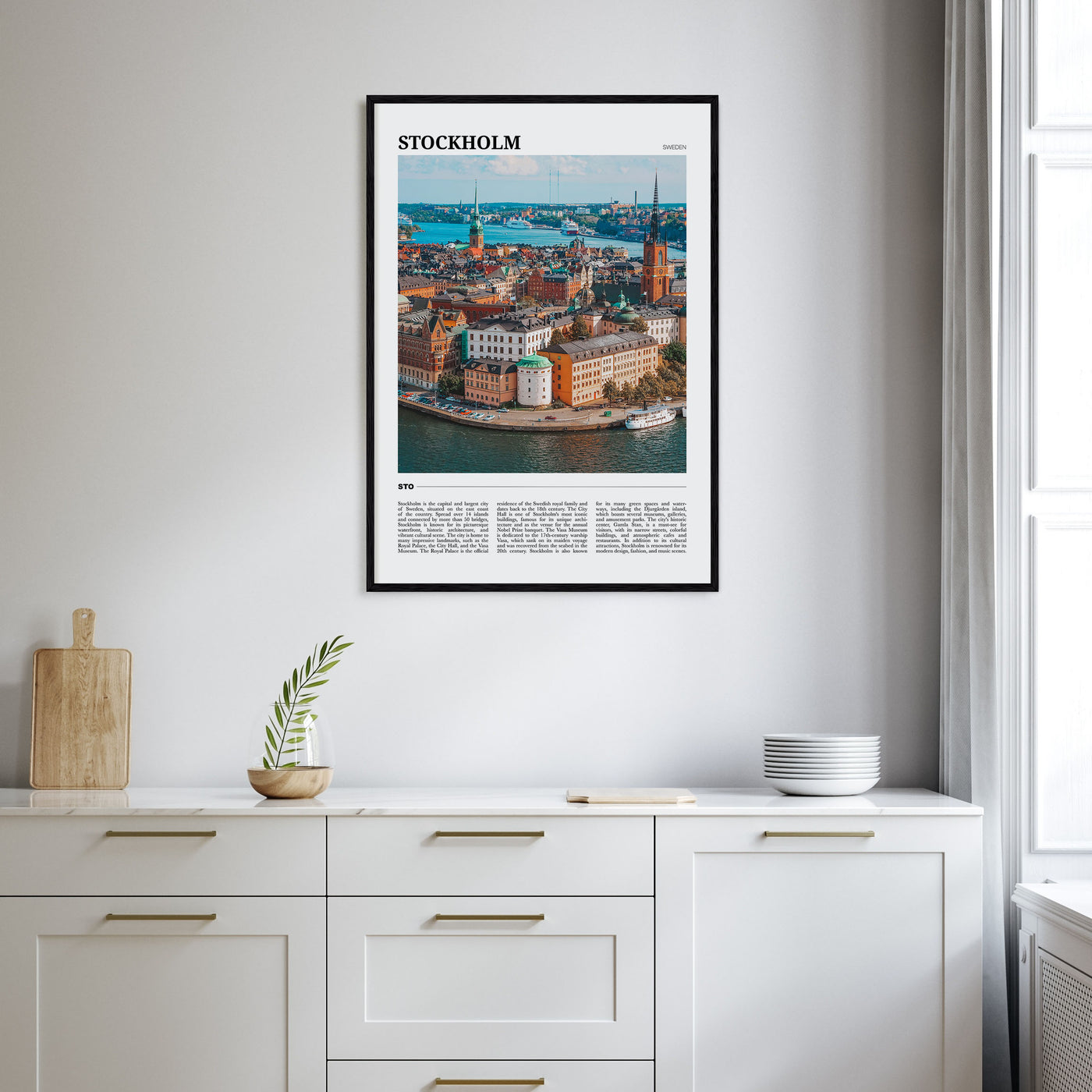 Stockholm Travel Color Poster