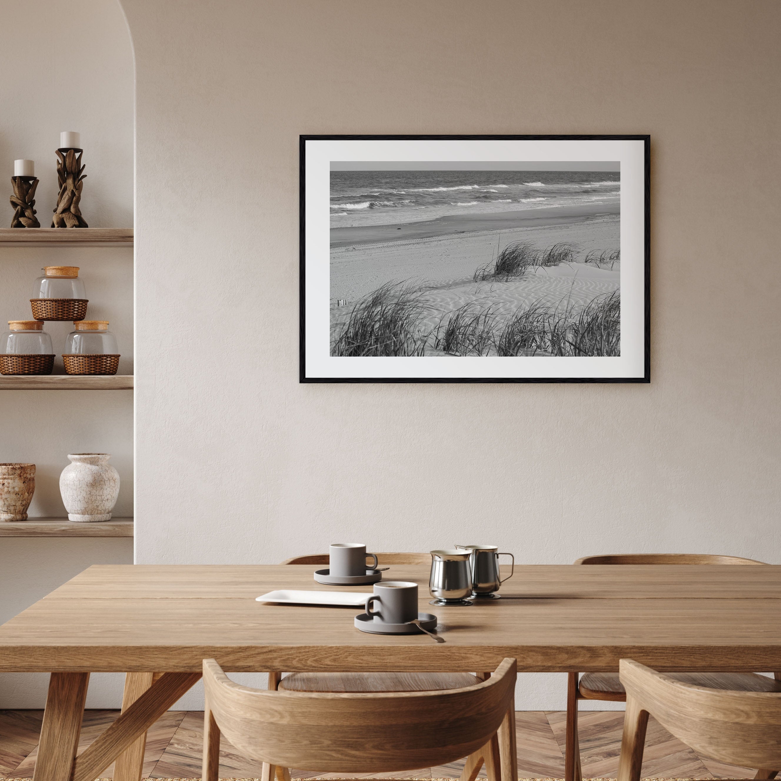Stone Harbor Landscape B&W Poster