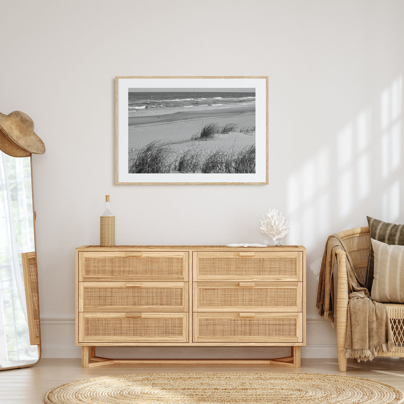Stone Harbor Landscape B&W Poster