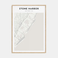Stone Harbor Map Portrait Poster