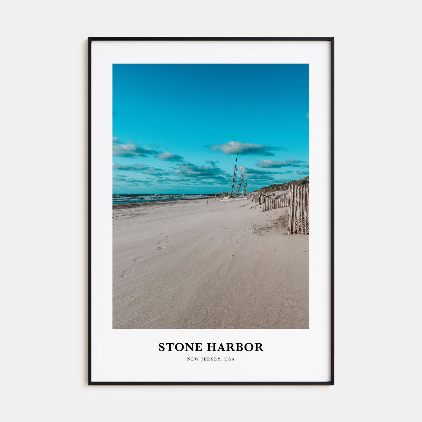 Stone Harbor Portrait Color Poster