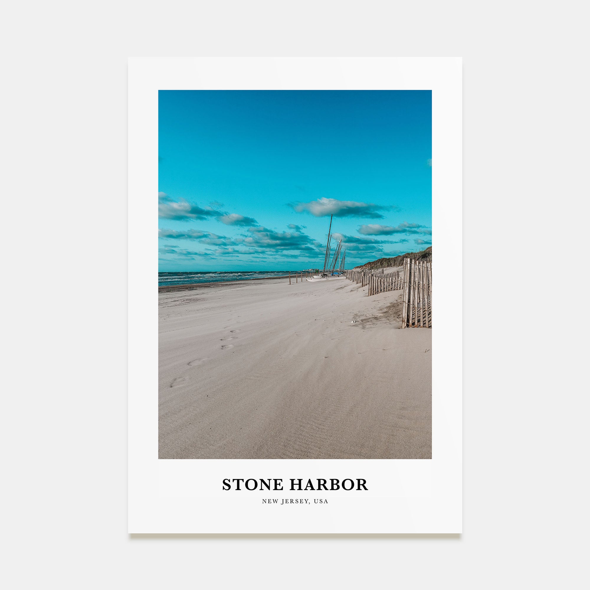 Stone Harbor Portrait Color Poster