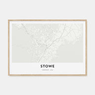 Stowe Map Landscape Poster