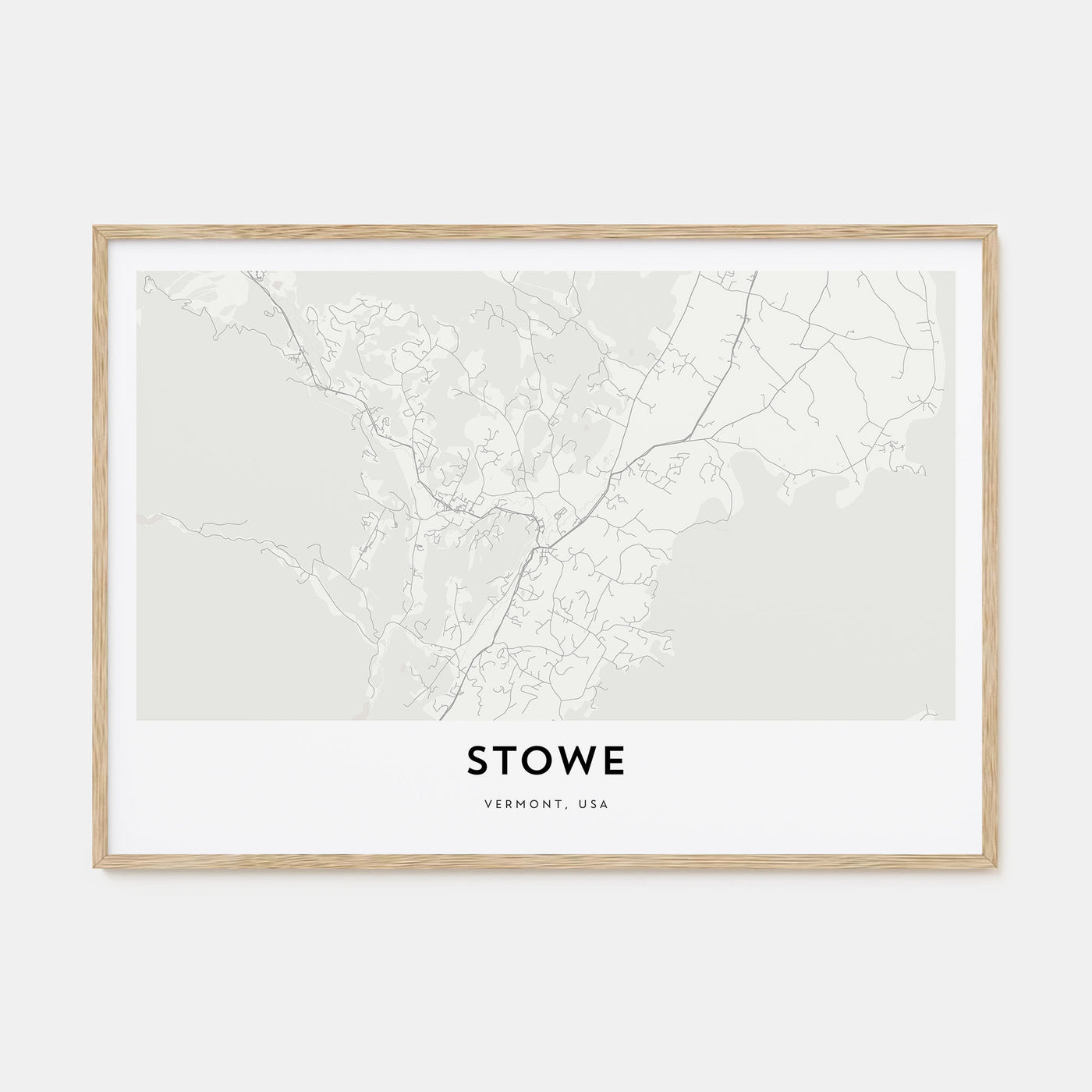 Stowe Map Landscape Poster