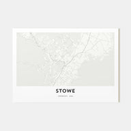 Stowe Map Landscape Poster